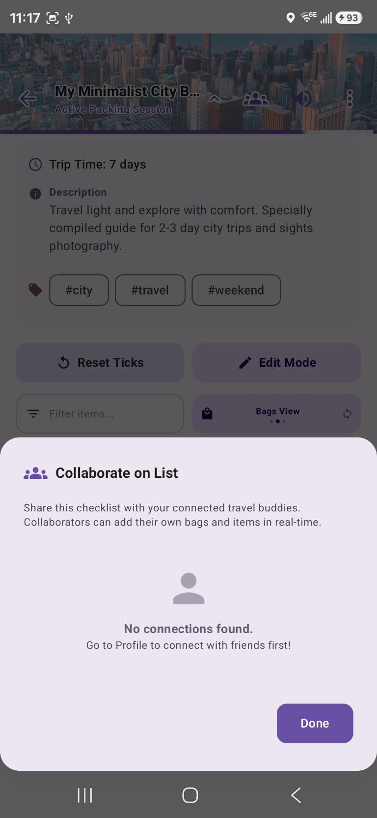 Collaborate on list